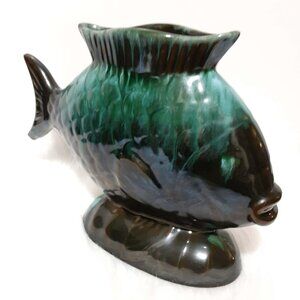 Blue Mountain Pottery Fish Vase - BMP - Vintage - MCM - Excellent Condition